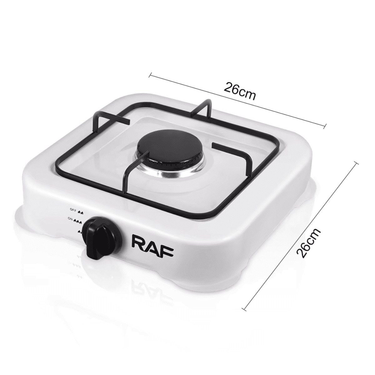 Cocina 1 Hornilla Portátil - Estufa de Mesa a Gas RAF R-8032W - Imagen 7
