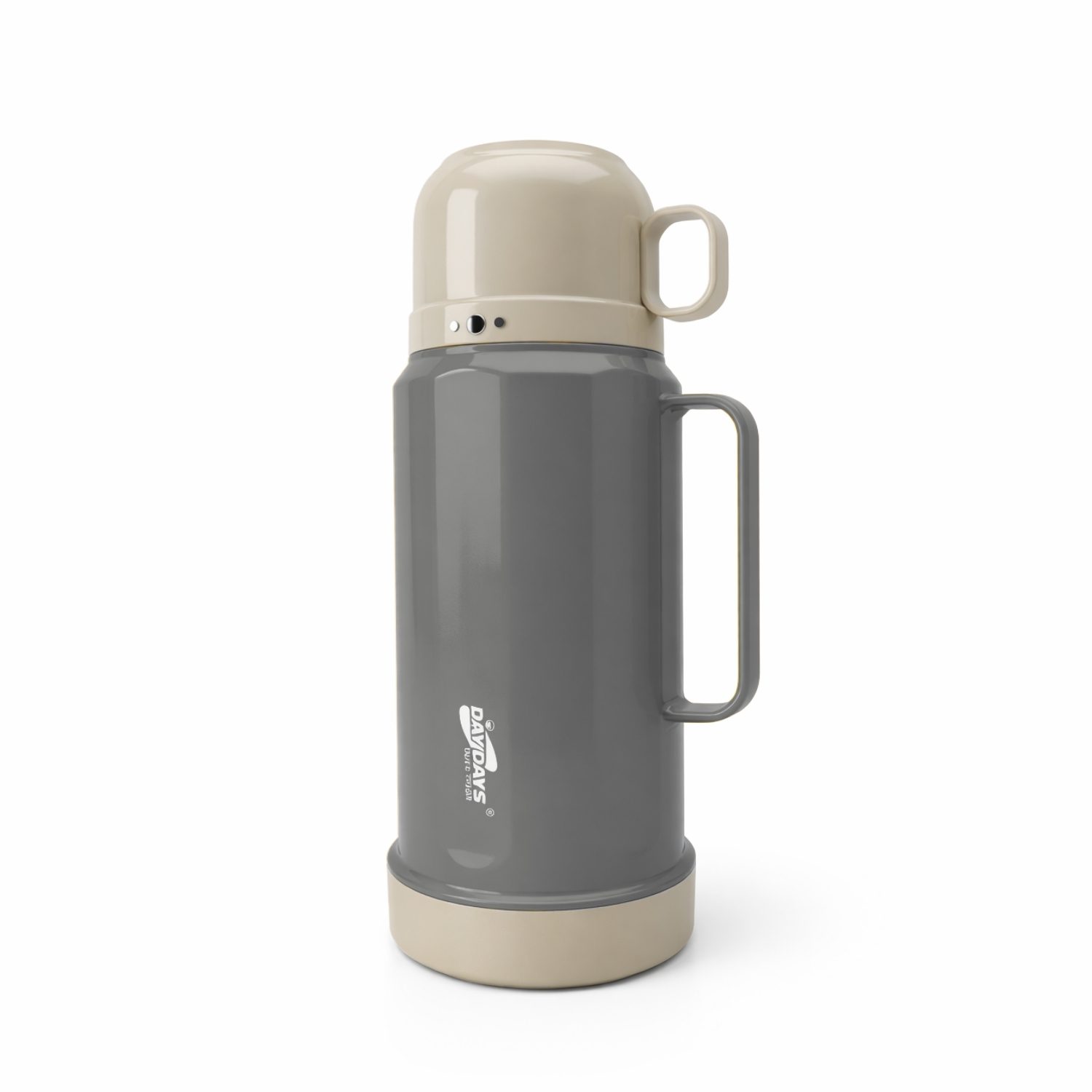 Termo 1.8 L Interior de Vidrio para Conservar Bebidas por Horas Gris
