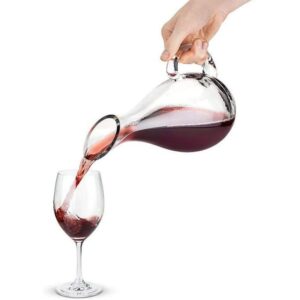 Decantador de Vino mas Copas, Jarra de Decan para Vino 1L