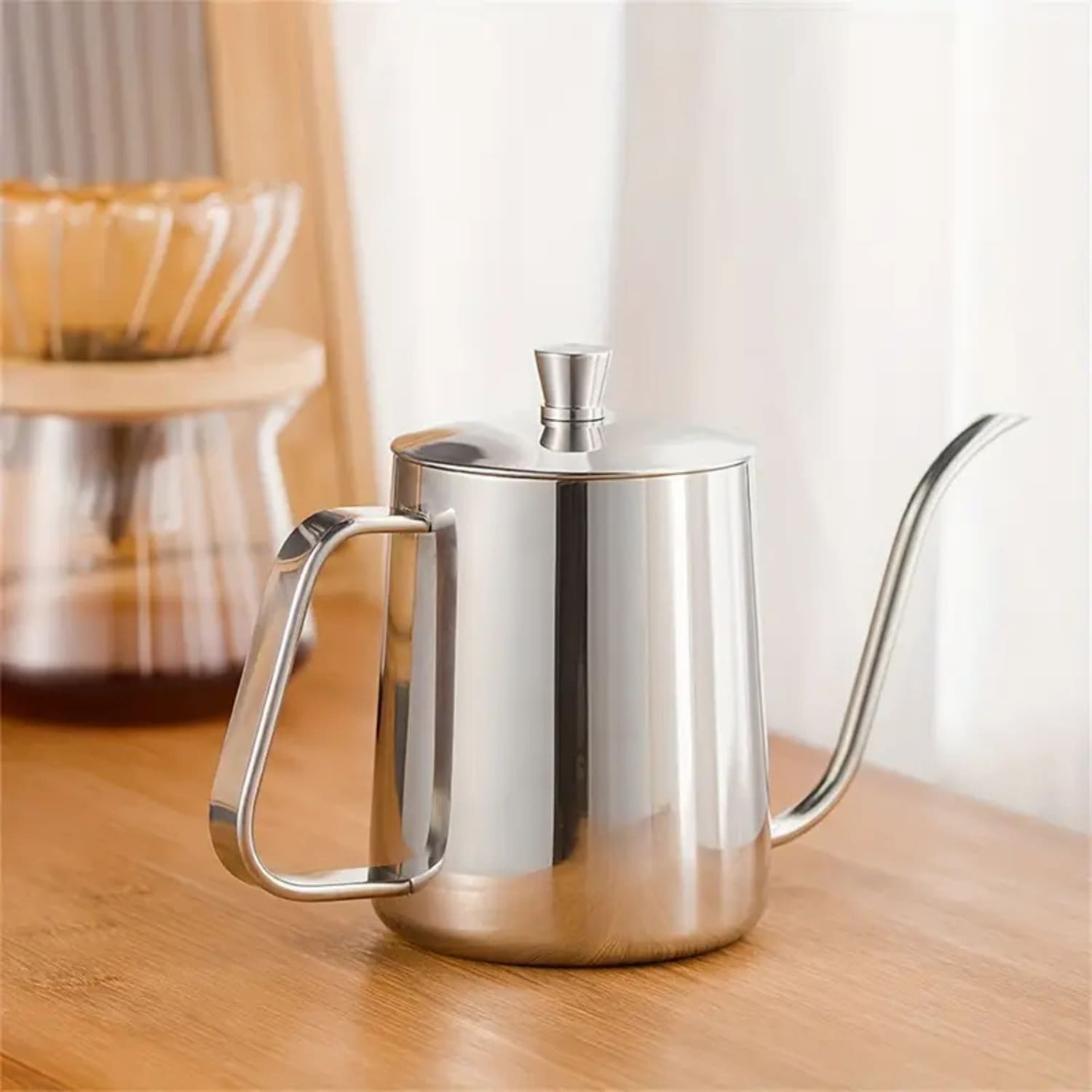 Jarra Cuello de Cisne 600ml Inox, para Cafetera por Goteo - Imagen 7