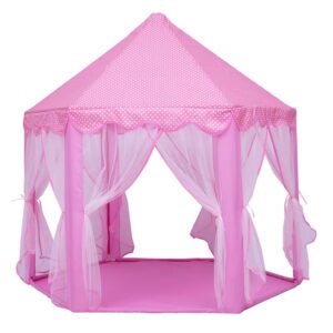 Castillo Armable para Niñas, Carpa Armable Rosado para Niñas