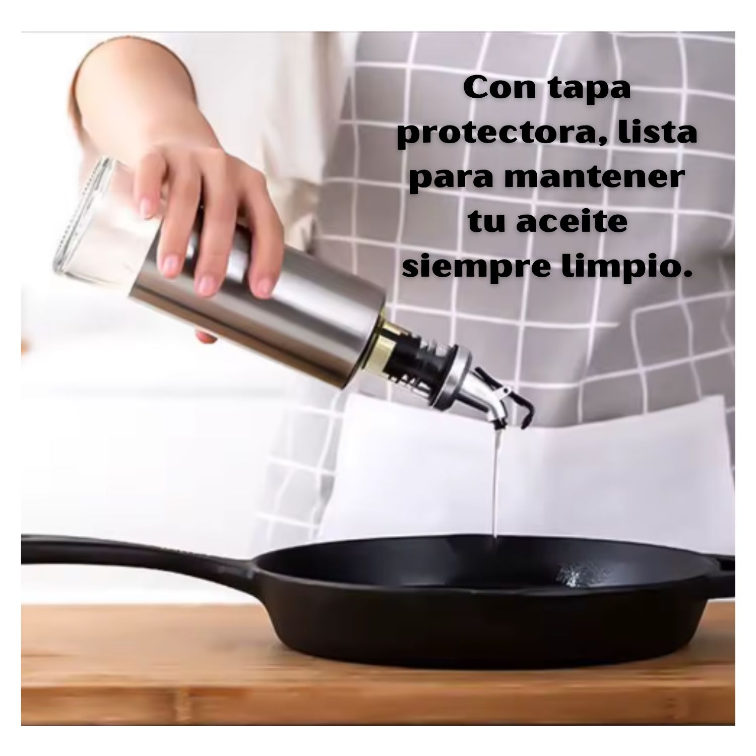 Aceitero Frasco Dispensador Especiero de Vidrio 300ml Pack X6 - Imagen 8