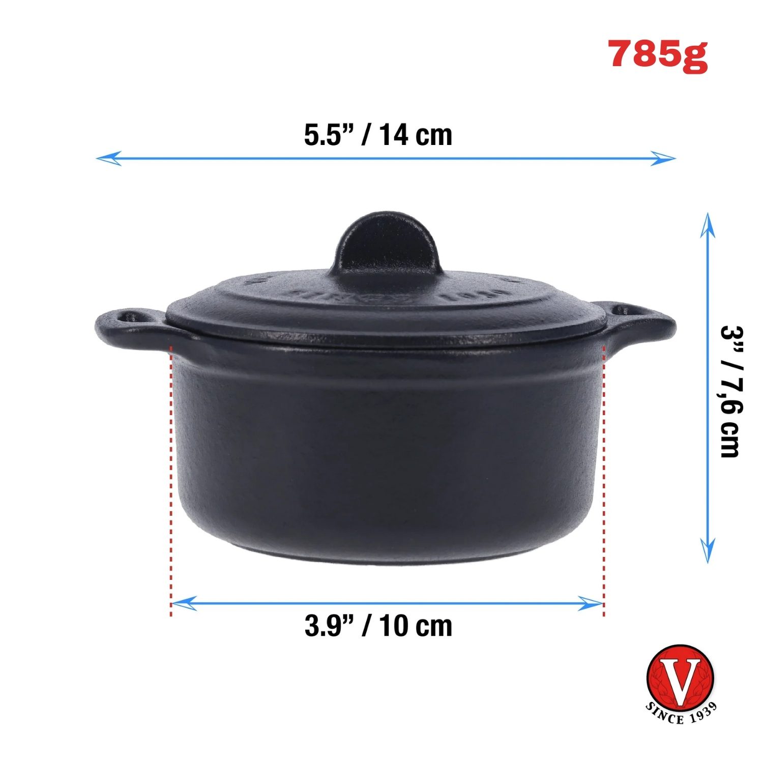 Mini Olla Cocotte Esmaltada 200ml - Imagen 3