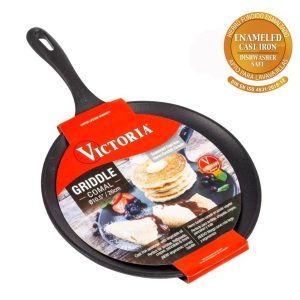 Sarten Comal Esmaltado Hierro Fundido 26 Cm - Victoria