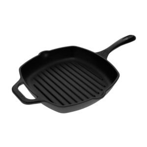 Sartén Hierro Fundido Grill 25 cm Rectang. (10x10") Esmaltada