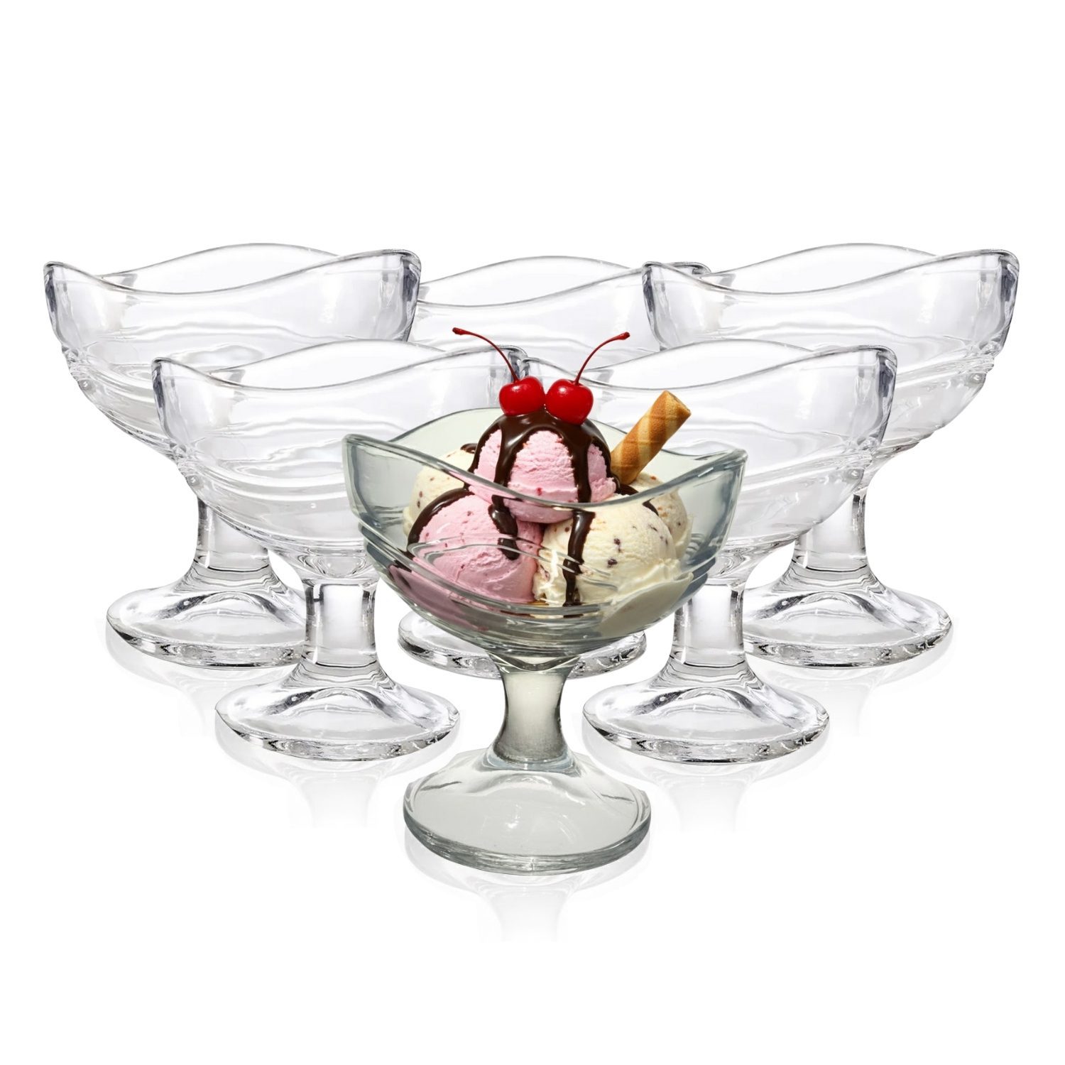 Copa para Postre y Helados 280ml, Set de 6 Unidades