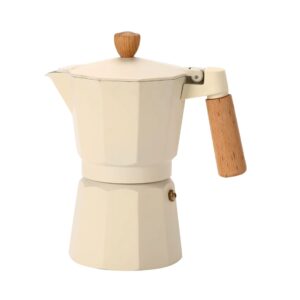 Cafetera Moka Italiana 6 Tazas - 300ml Crema Elegante