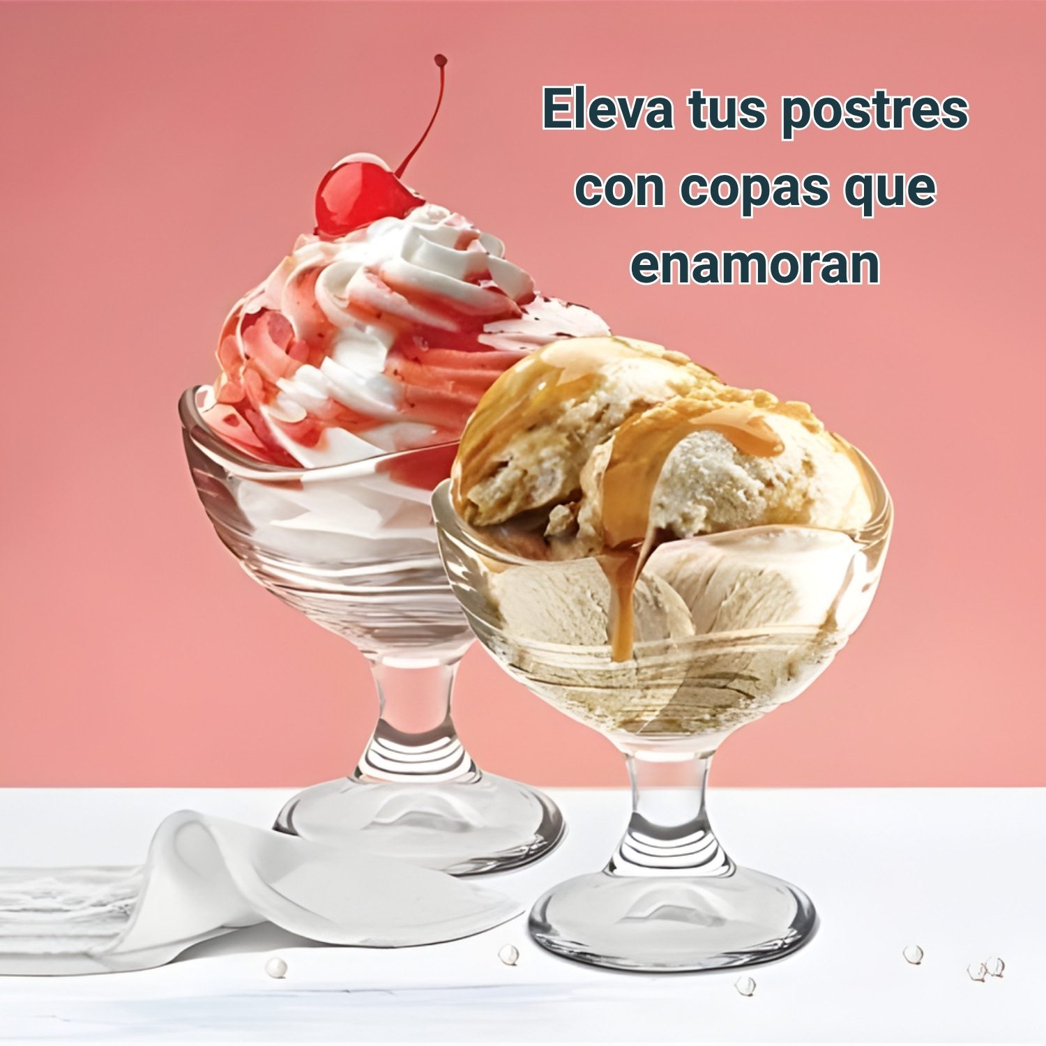 Copa para Postre y Helados 280ml, Set de 6 Unidades - Imagen 2