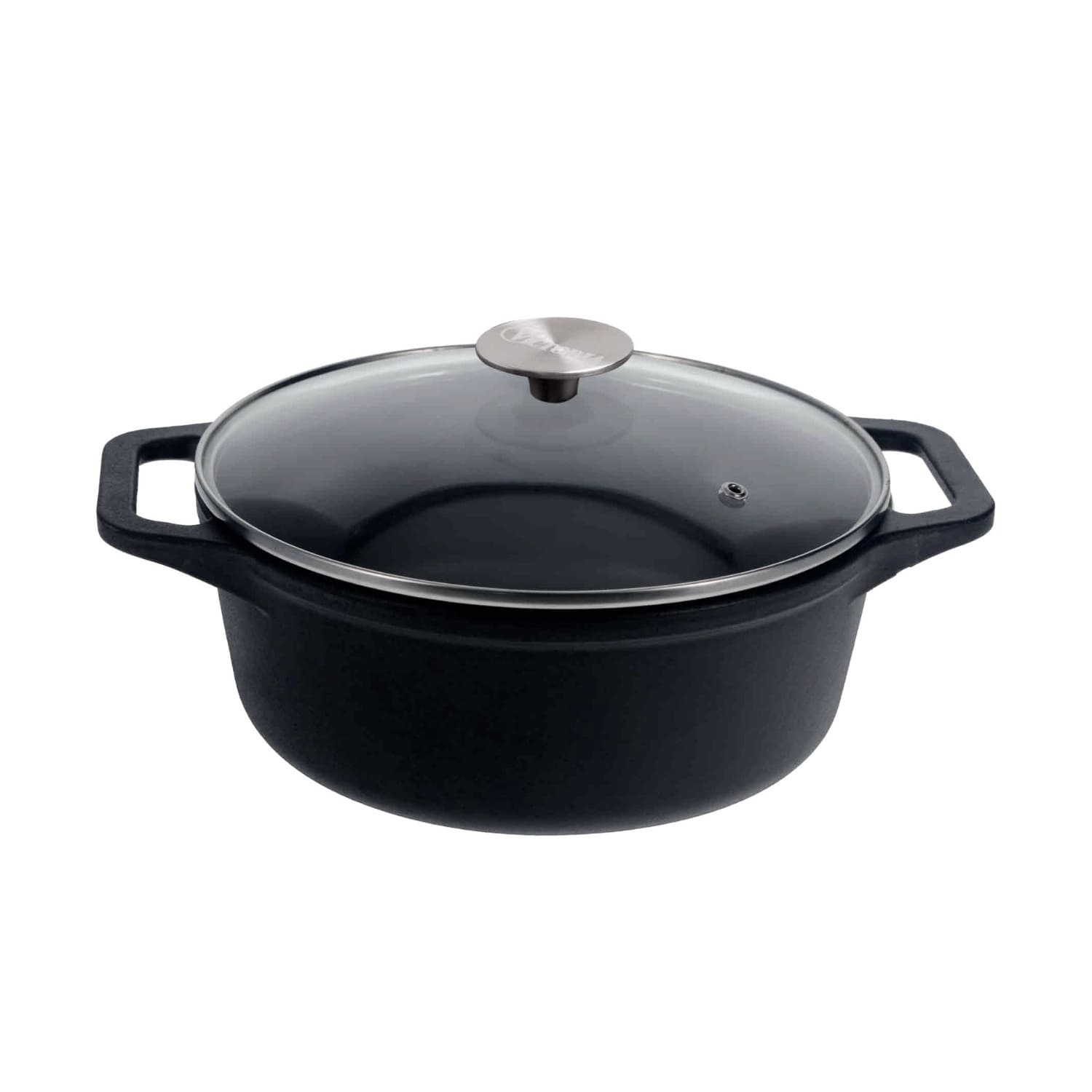 Olla 4Qt N°24 Horno Holandes c/T Vidrio3.8L Esmaltado