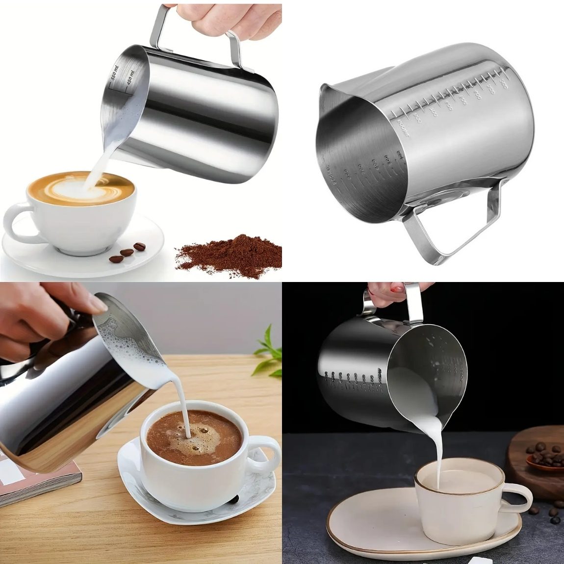 Jarra Barista Espumador de Leche 550ml - Imagen 5