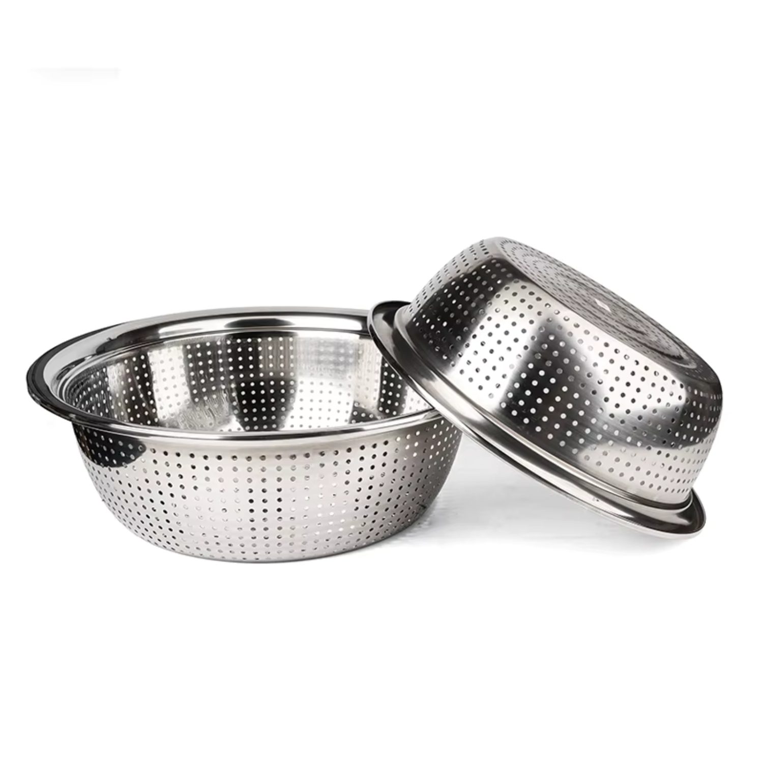 Cesto Colador Acero Inoxidable 22cm Pack x2
