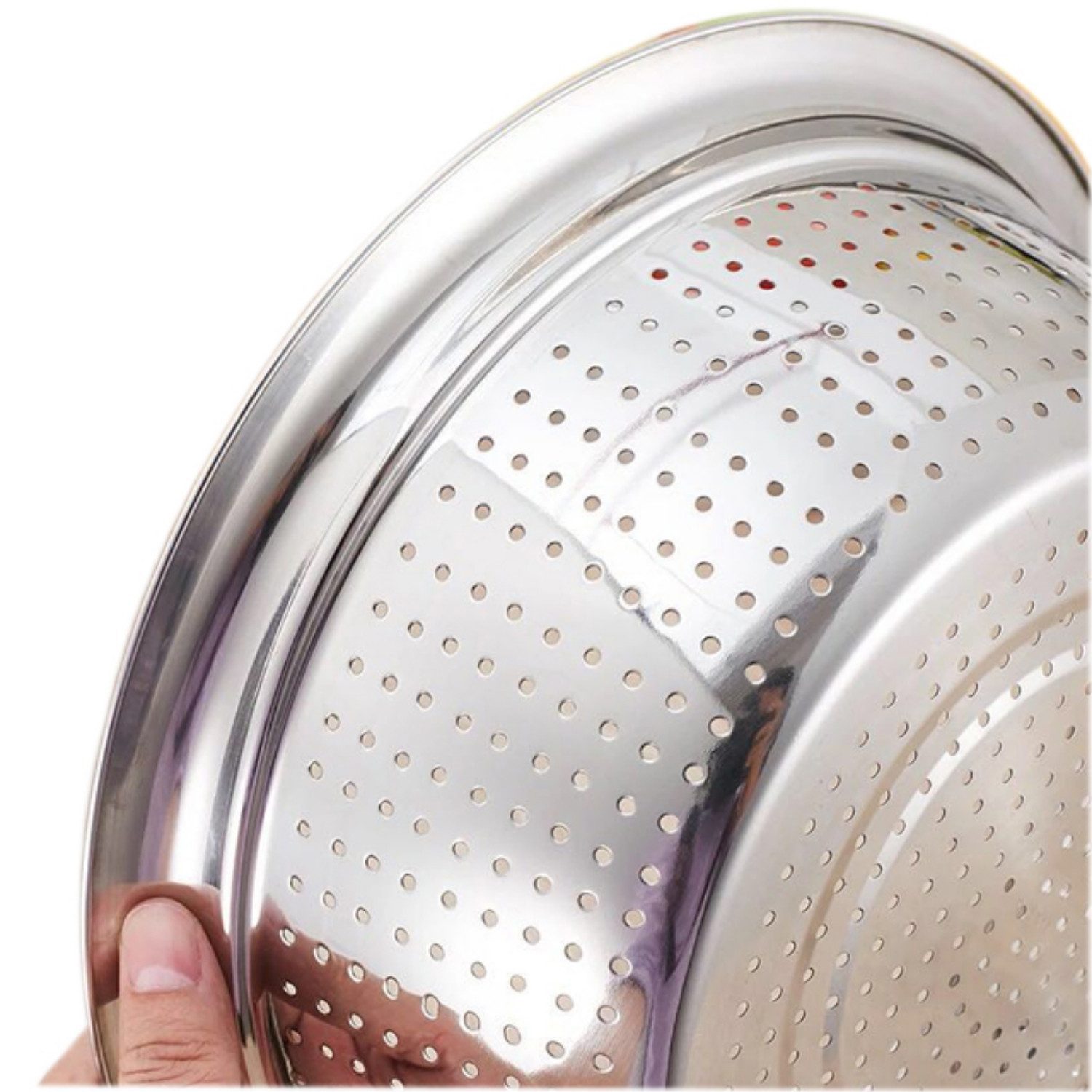 Cesto Colador Acero Inoxidable 20cm Pack x2 - Imagen 4