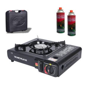 Cocina Estufa Portatil 1 Hornilla + 2 Cartuchos Ideal para Camping