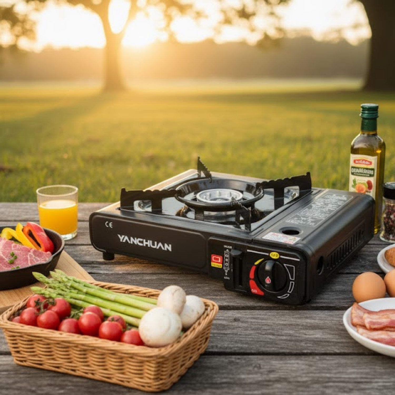 Cocina Estufa Portatil 1 Hornilla + 2 Cartuchos Ideal para Camping - Imagen 5