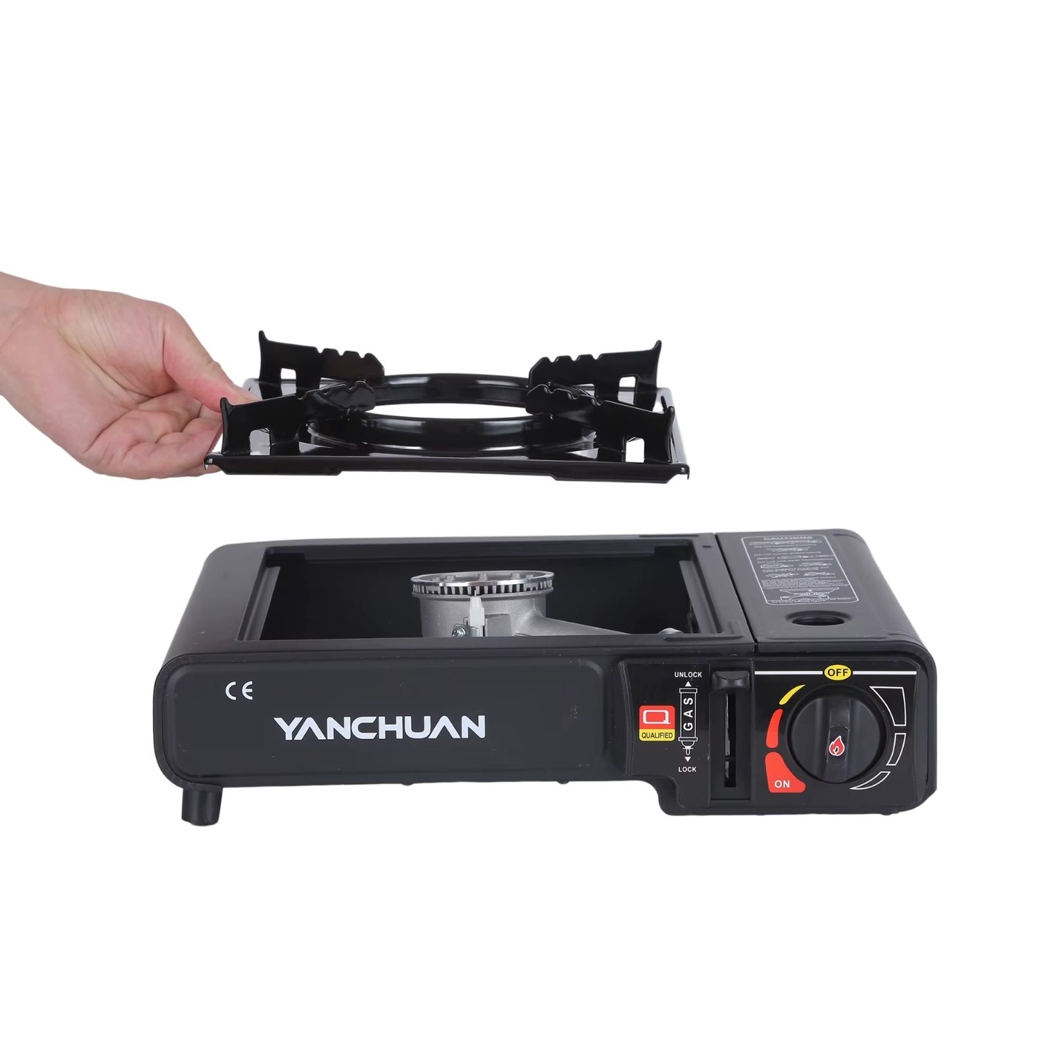 Cocina Estufa Portatil de 1 Hornilla Dual Ideal para Camping - Imagen 4