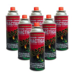 Cartucho de Gas Butano Dragón 485ml 6 Unidades