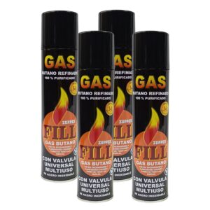 Cartucho de Gas Butano Fill 500ml 4 Unidades