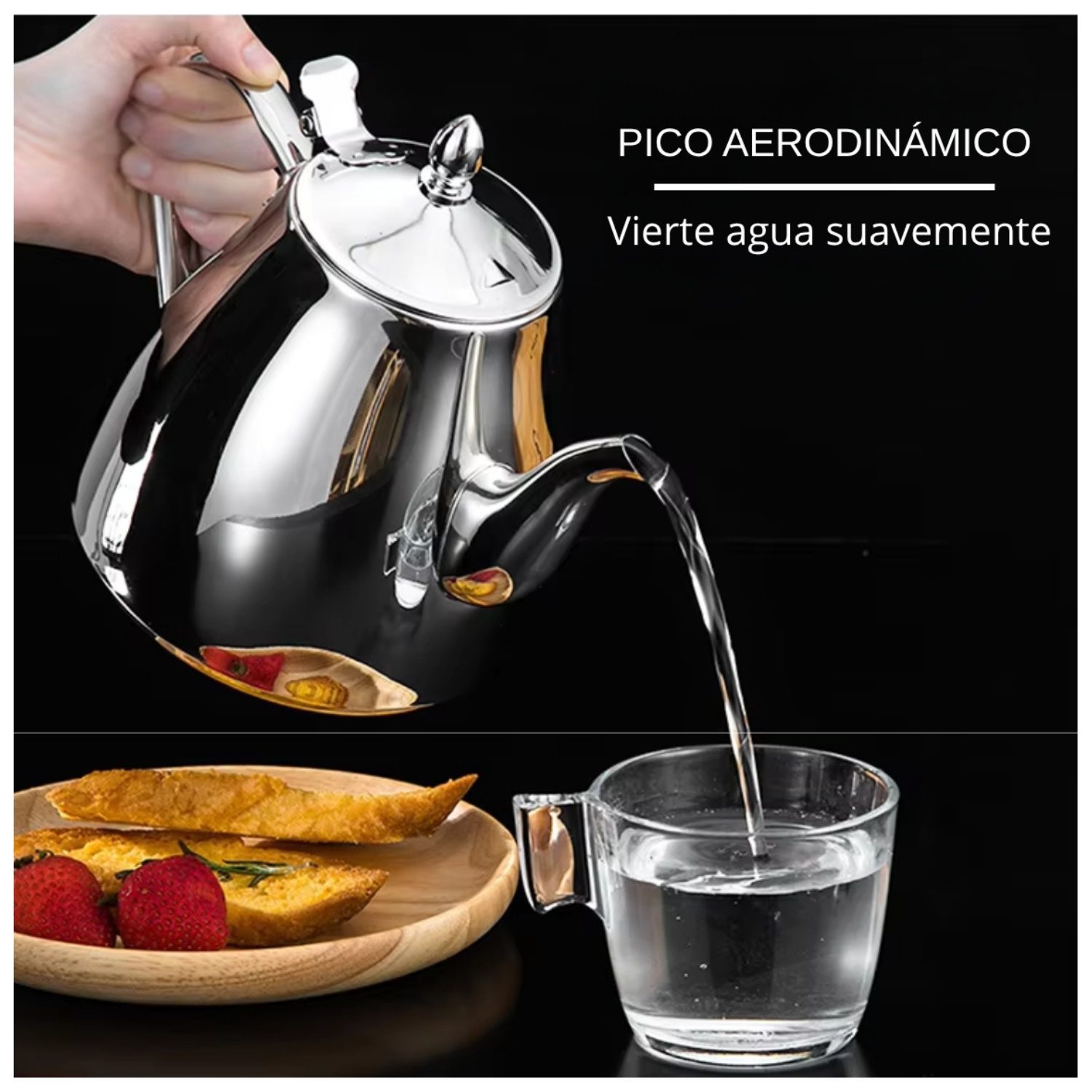 Jarra Tetera Infusor con Filtro de Acero Inoxidable 1 . 5L - Imagen 5