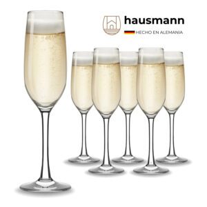 Copa Champaña de Cristal Hausmann 244ml, Set de Copas