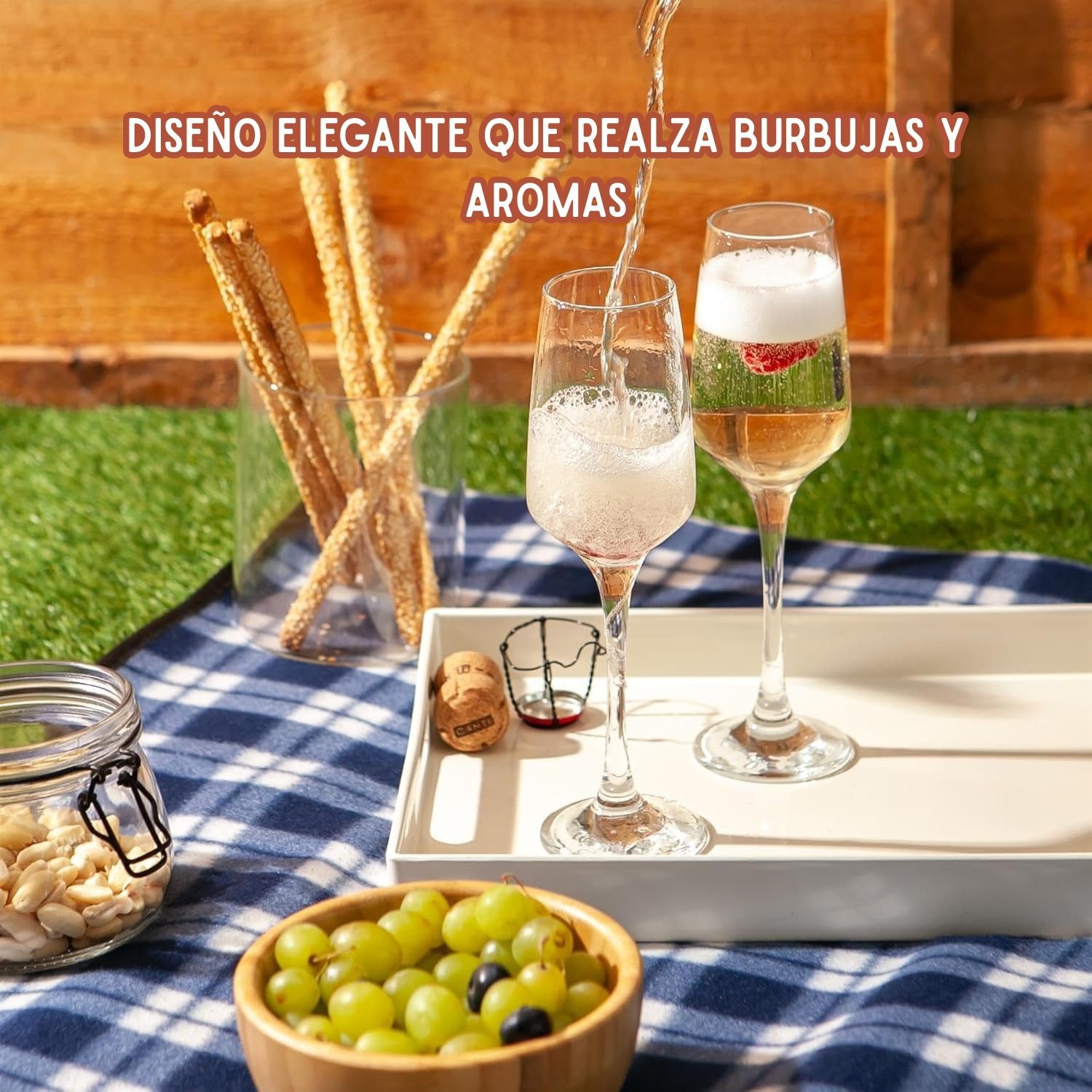 Copa Flauta Champaña 230ml LAV Set de Copas - Imagen 4