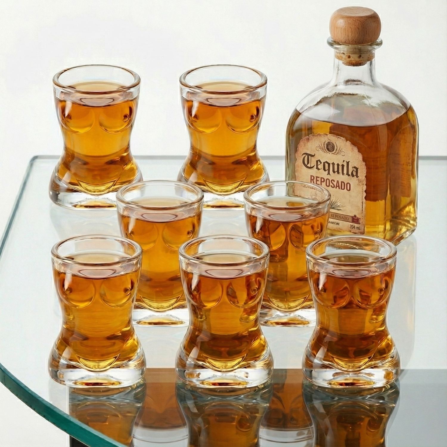 Vaso Shot Tequilero 40ml Cuerpo Femenino Set X6 - Imagen 5