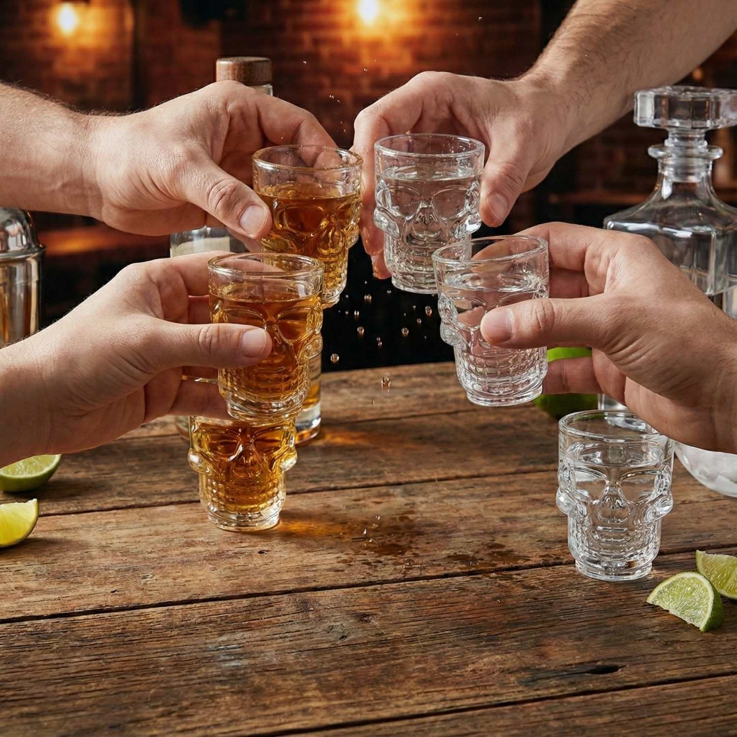 Vaso Shot Tequilero 50ml Calavera Set X6 - Imagen 4