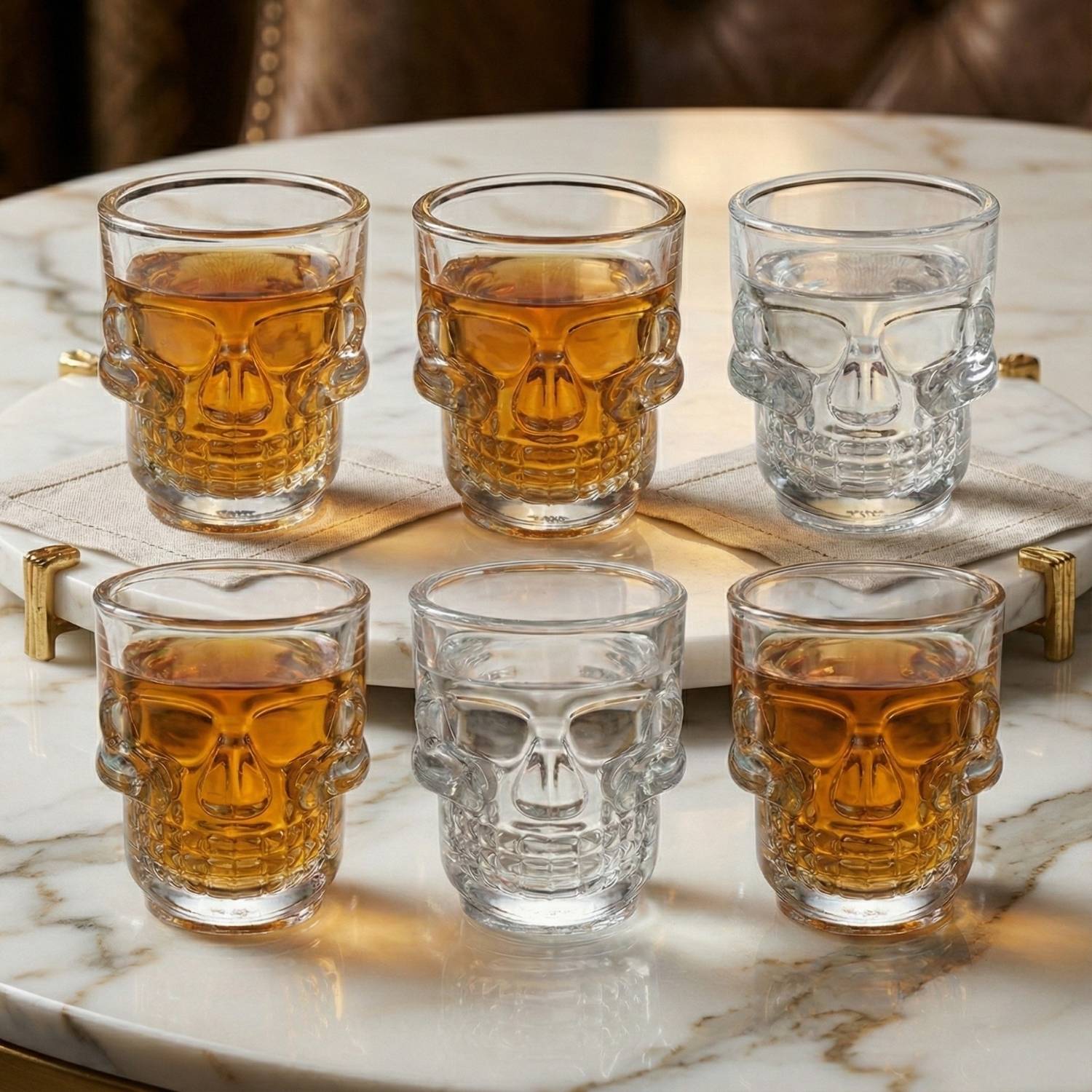 Vaso Shot Tequilero 50ml Calavera Set X6 - Imagen 5