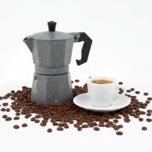 Cafetera Moka Italiana Espresso De 3 Tazas - 150ml Color Gris