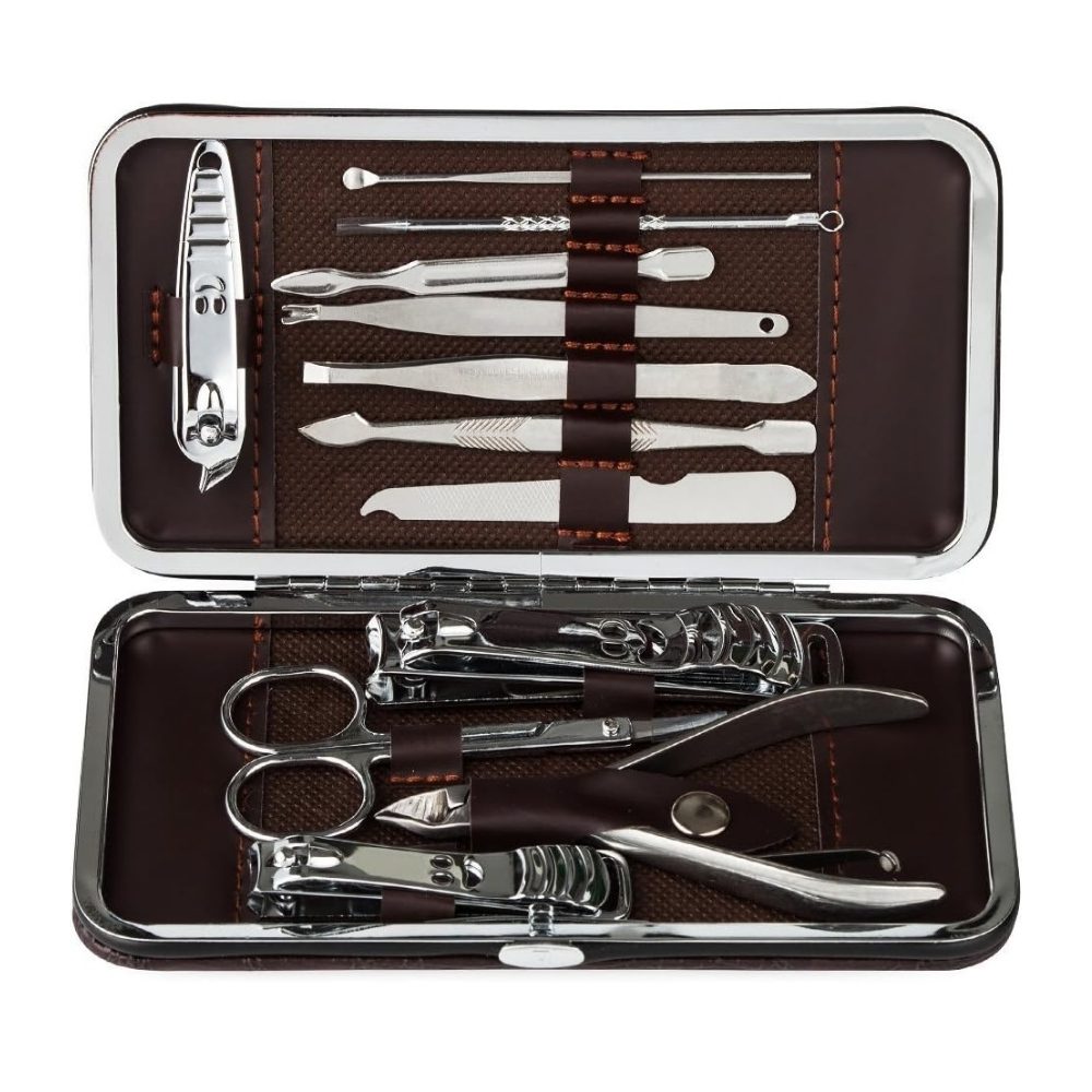 Set Manicure Pedicure 12 en 1 Acero Inox con Estuche - Imagen 3