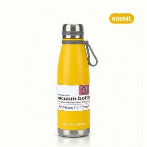 Termo Tomatodo De 600 ML Acero Inoxidable Color Amarillo