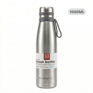 Termo Tomatodo De 1 Litro Acero Inoxidable Color Plateado