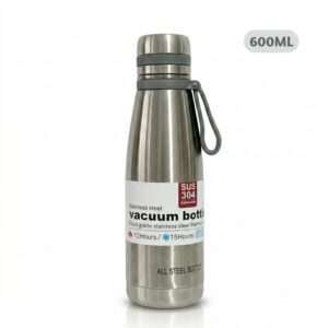 Termo Tomatodo De 600 ML Acero Inoxidable Color Plateado
