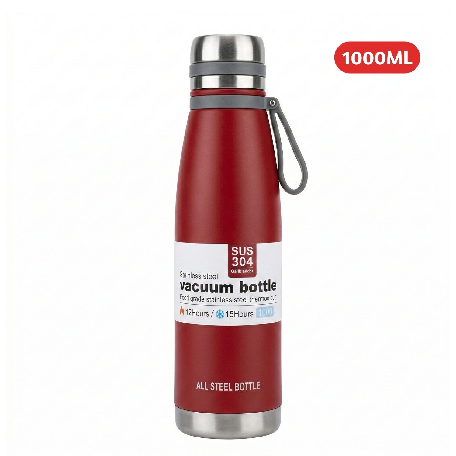 Termo Tomatodo De 1 Litro Acero Inoxidable Color Rojo