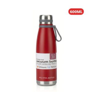 Termo Tomatodo De 600 ML Acero Inoxidable Color Rojo