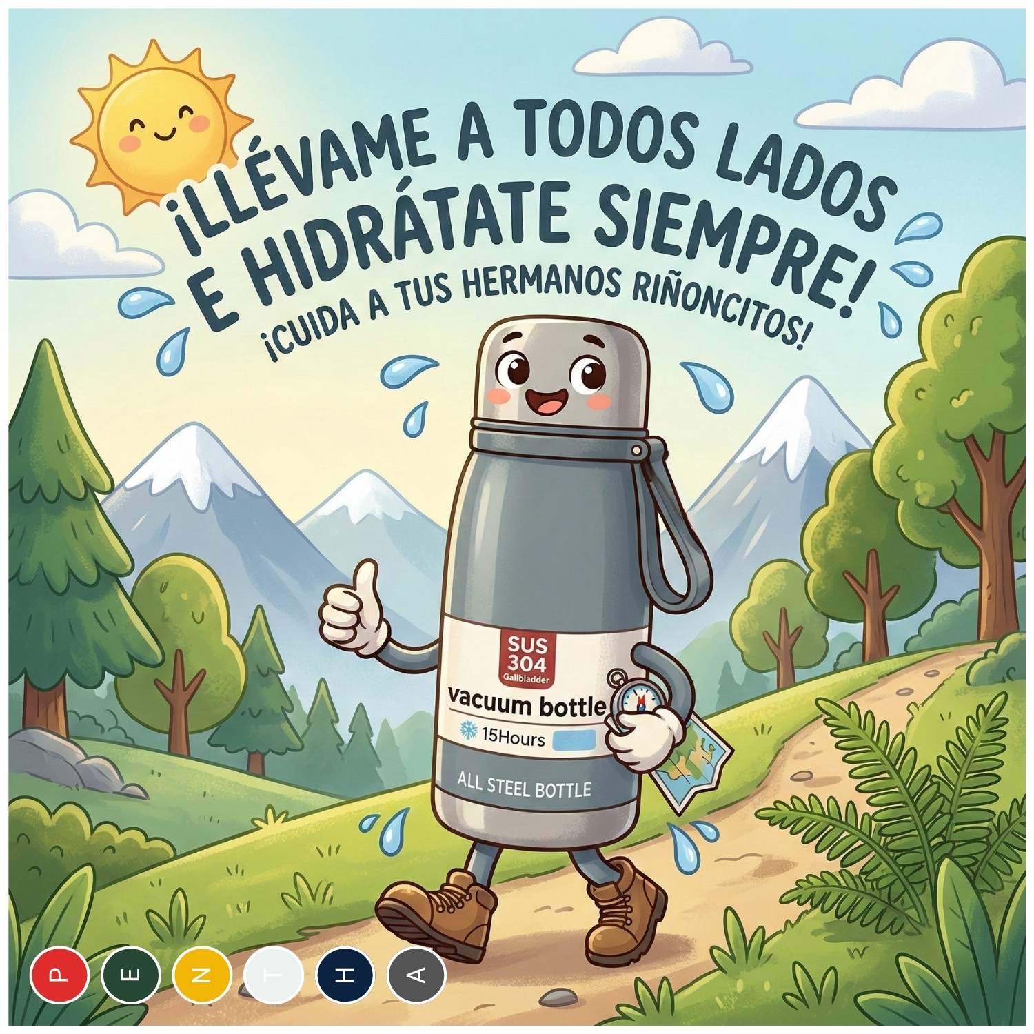 Termo Tomatodo De 1.2 Litros Acero Inoxidable Color Plateado - Imagen 8