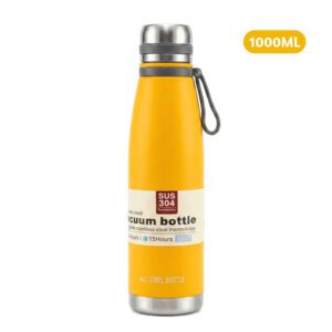 Termo Tomatodo De 1 Litro Acero Inoxidable Color Amarillo