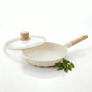 Sartén AlemanGrunf 22cm con Revestimiento Marmolado Crema