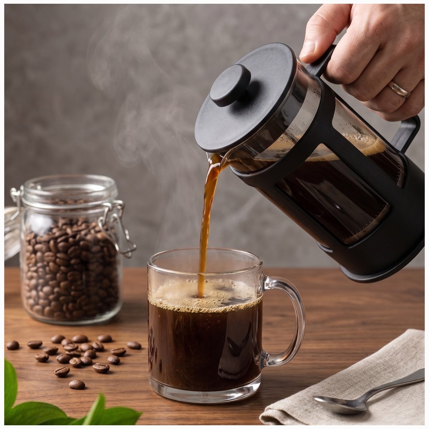 Cafetera Prensa Francesa 600ml Para Café Intenso Y Auténtico - Imagen 8