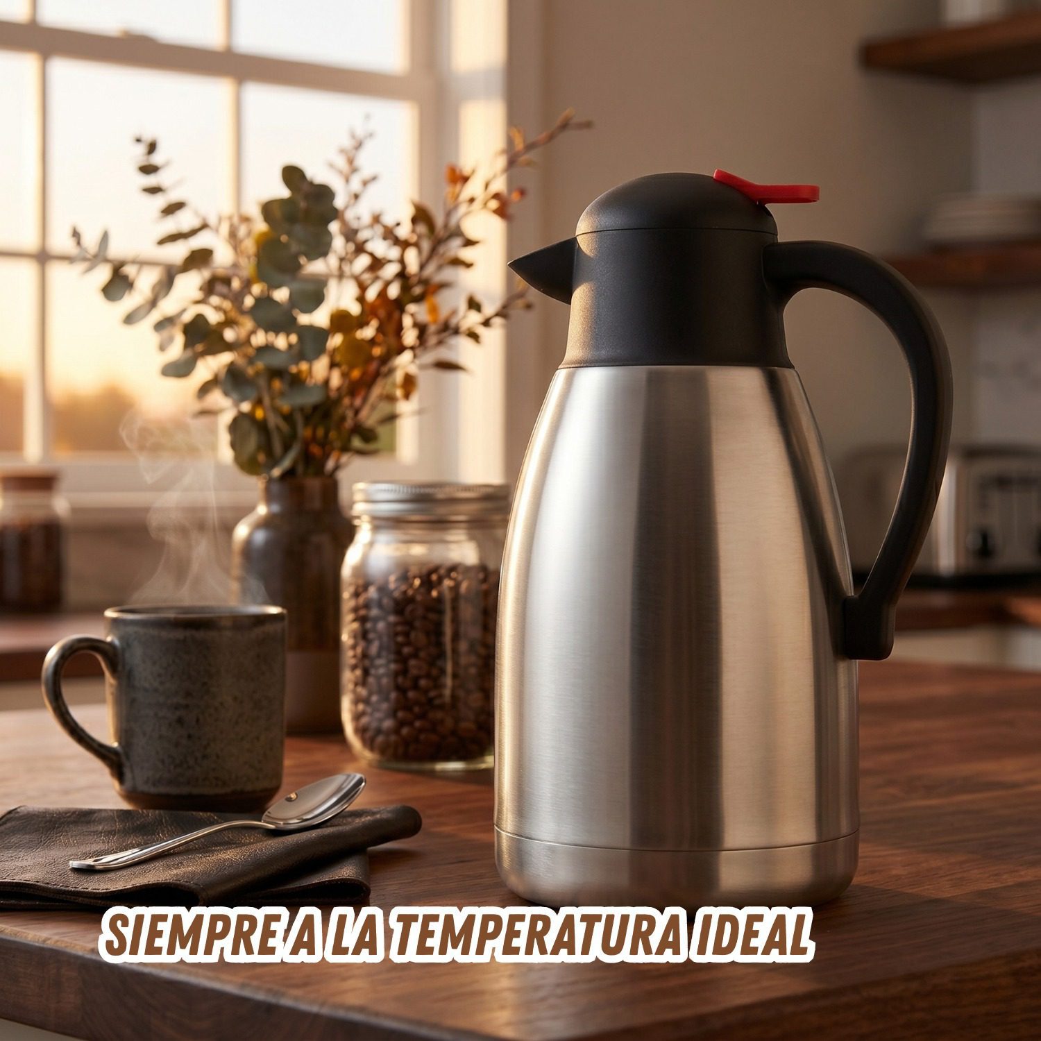 Termo Acero Inoxidable 1.5 Litros Con Vertido Práctico - Imagen 4