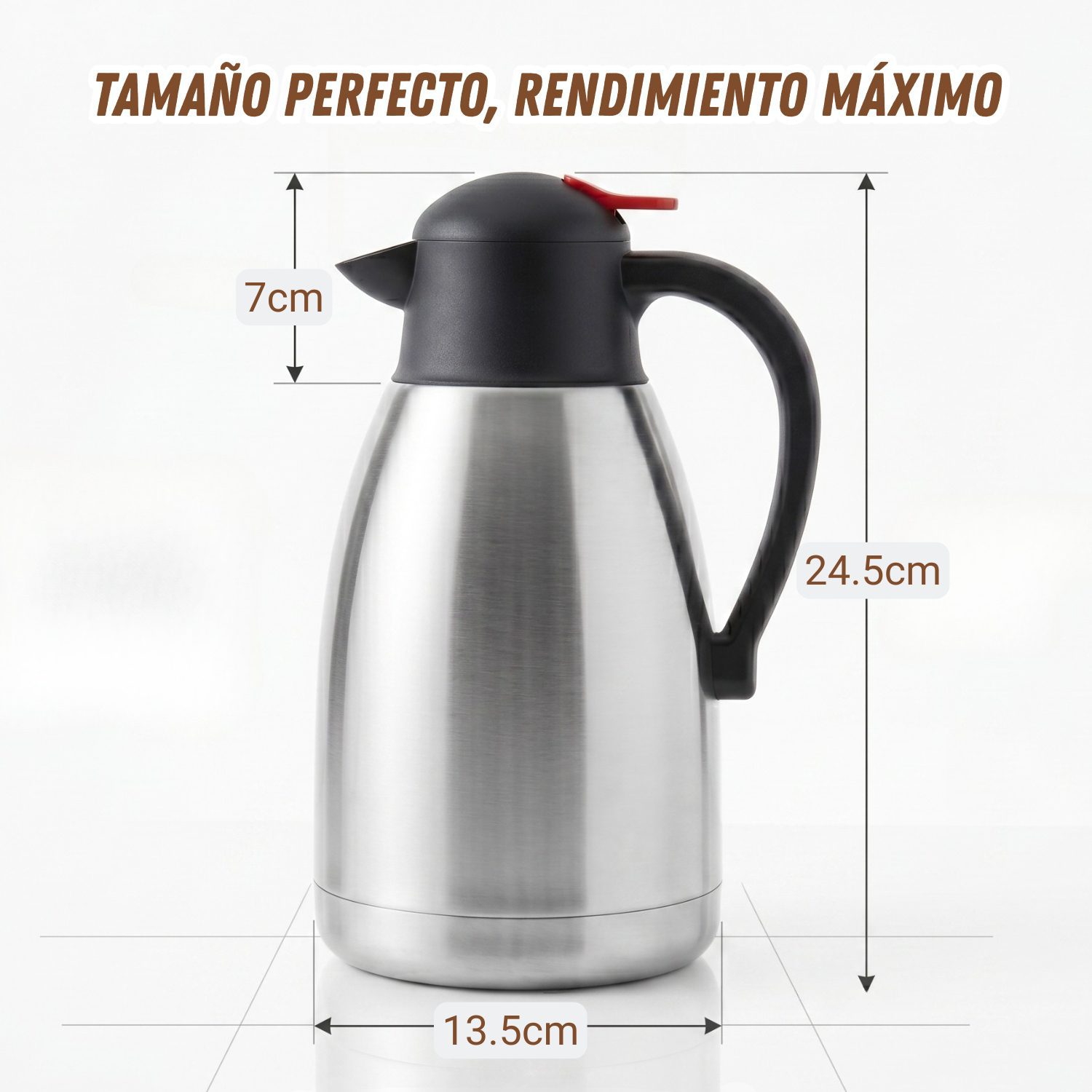 Termo Acero Inoxidable 1.5 Litros Con Vertido Práctico - Imagen 3