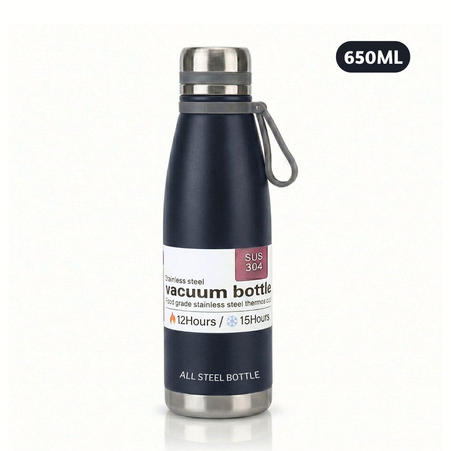 Termo Tomatodo De 650 ML Acero Inoxidable Color Azul