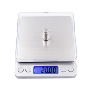 Balanza Gramera Digital de Precisión 500 g con Resolución de 0.01 g