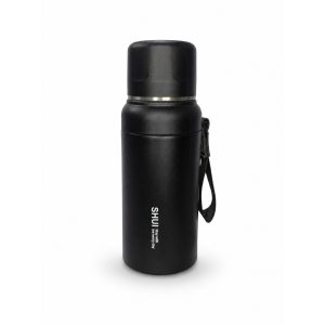 Termo Botella de Acero Inoxidable 600ml Negro