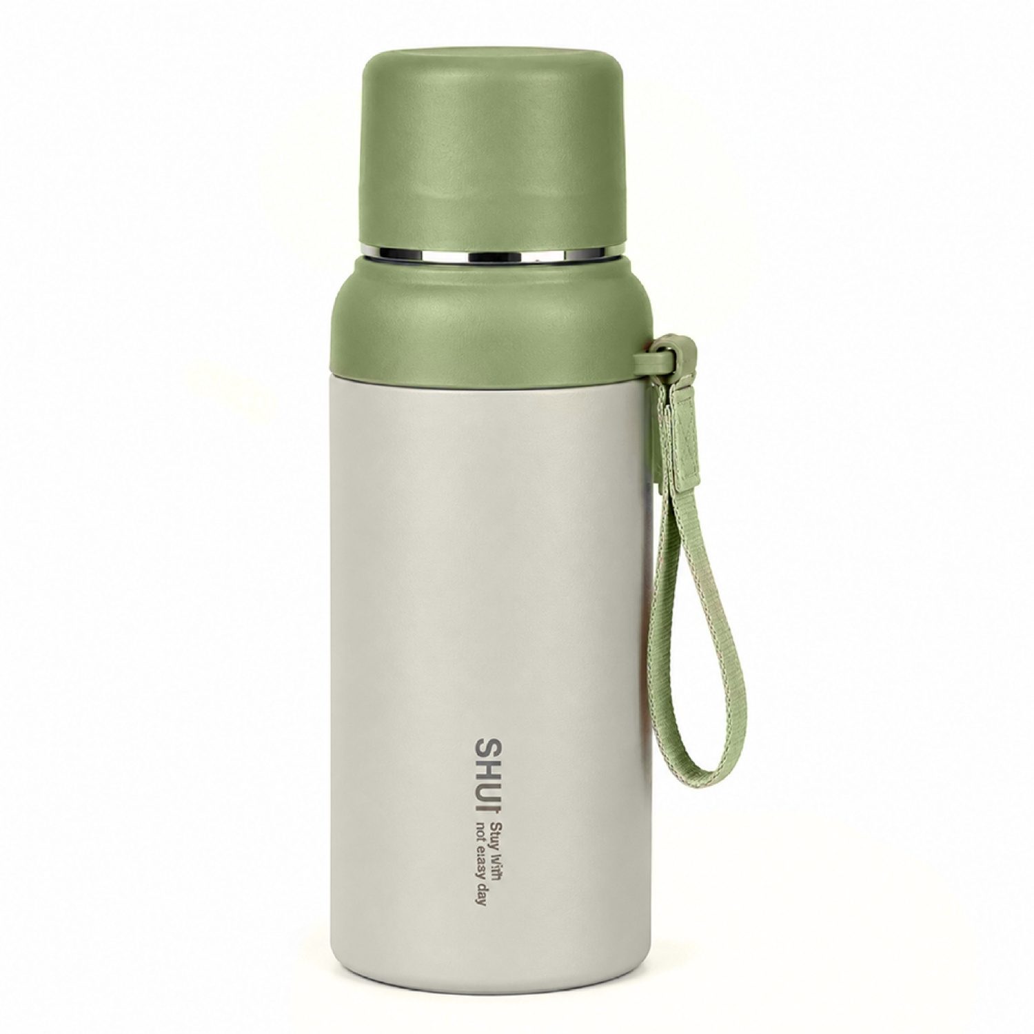 Termo Botella de Acero Inoxidable 600ml Verde