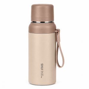 Termo Botella de Acero Inoxidable 600ml Beige