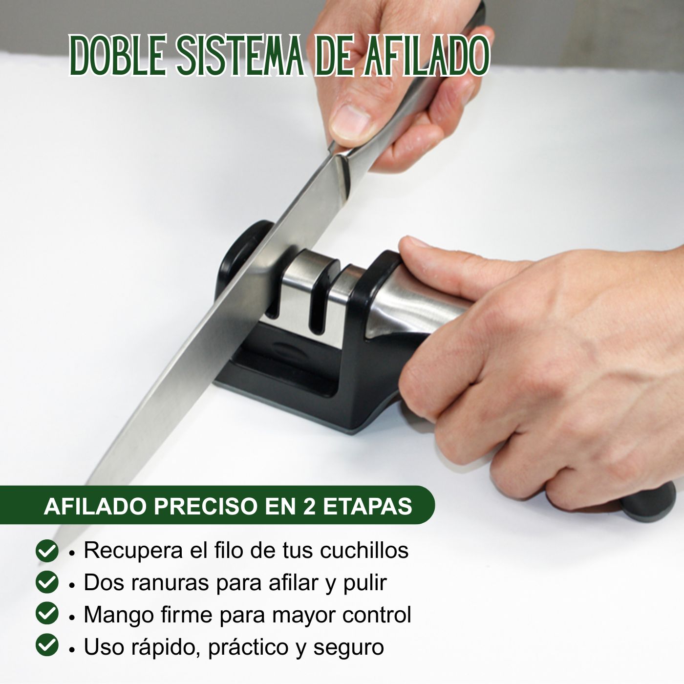 Afilador de Cuchillos Manual FACUSA Ideal para la Cocina - Imagen 3