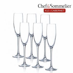 Copa Flauta Cristal 160ml Cabernet -X12 Copas Champagne