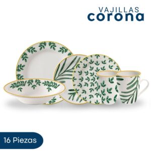 Vajilla Corona Salvia 16 piezas para 4 Personas