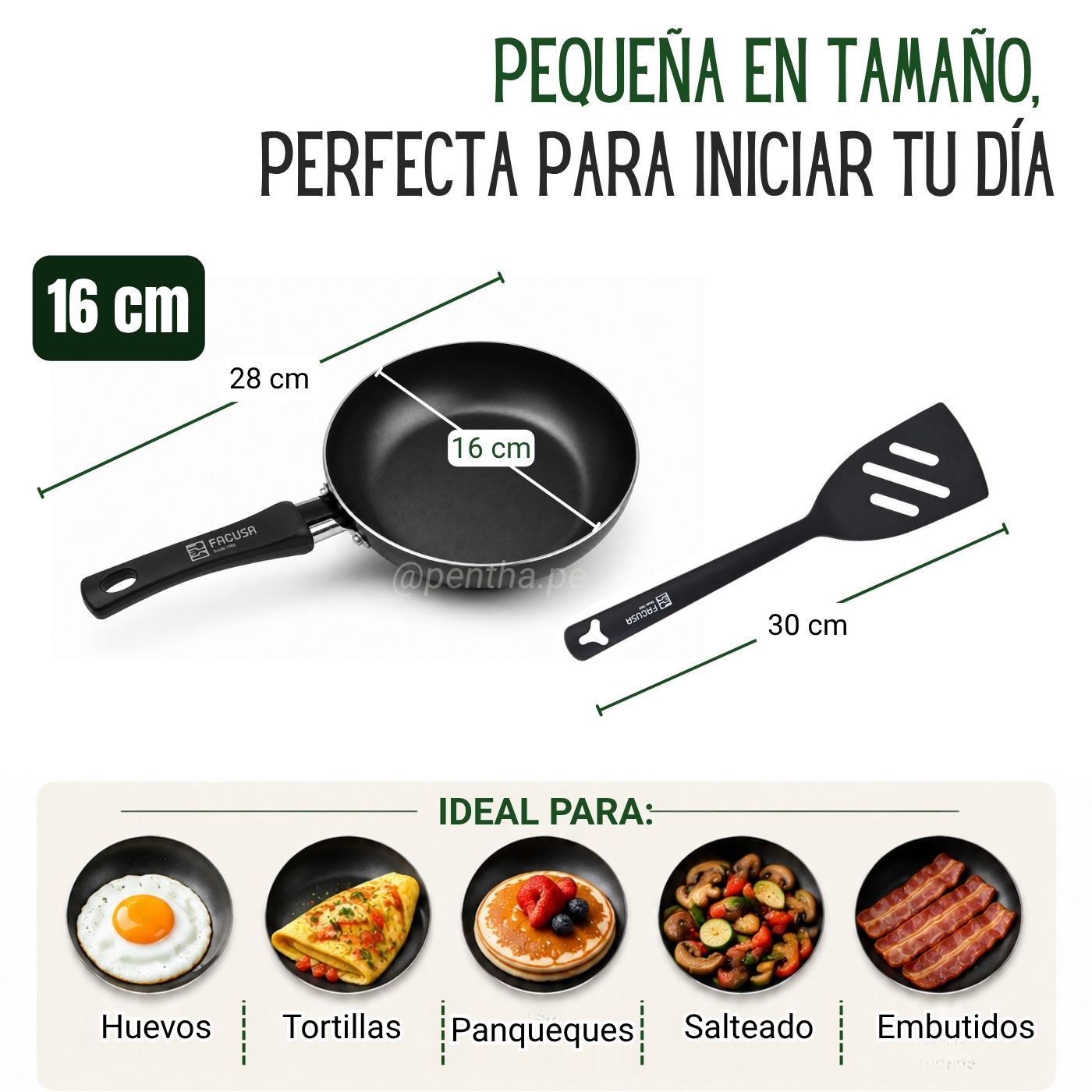 Sartén Antiadherente Facusa Nova 16cm - Imagen 2