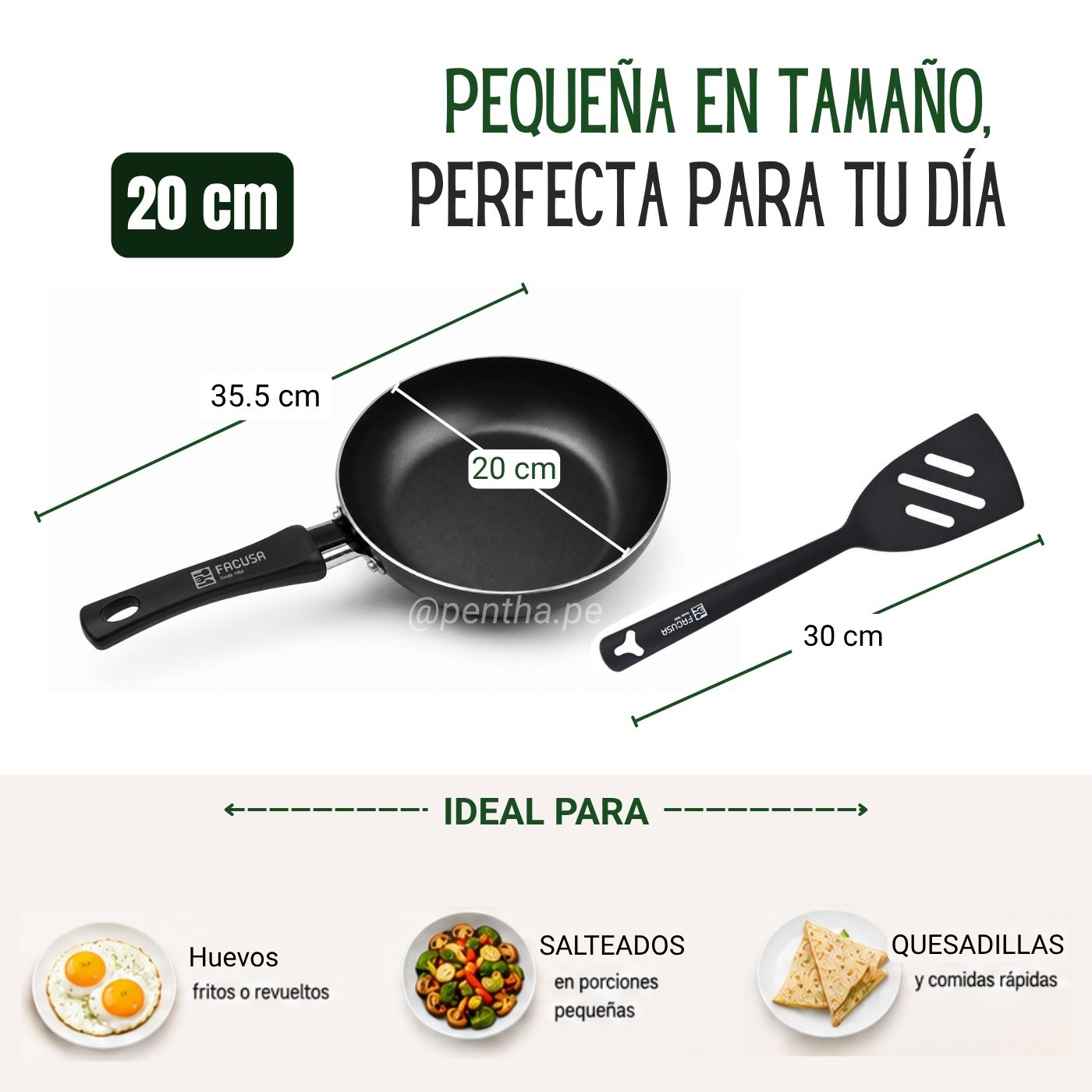 Sartén Antiadherente Facusa Nova 20cm - Imagen 2